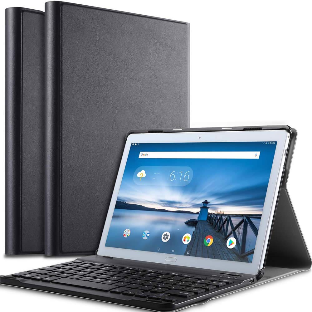 Amazon | タブレットキーボード Lenovo TAB P10 専用 レザーケース付き